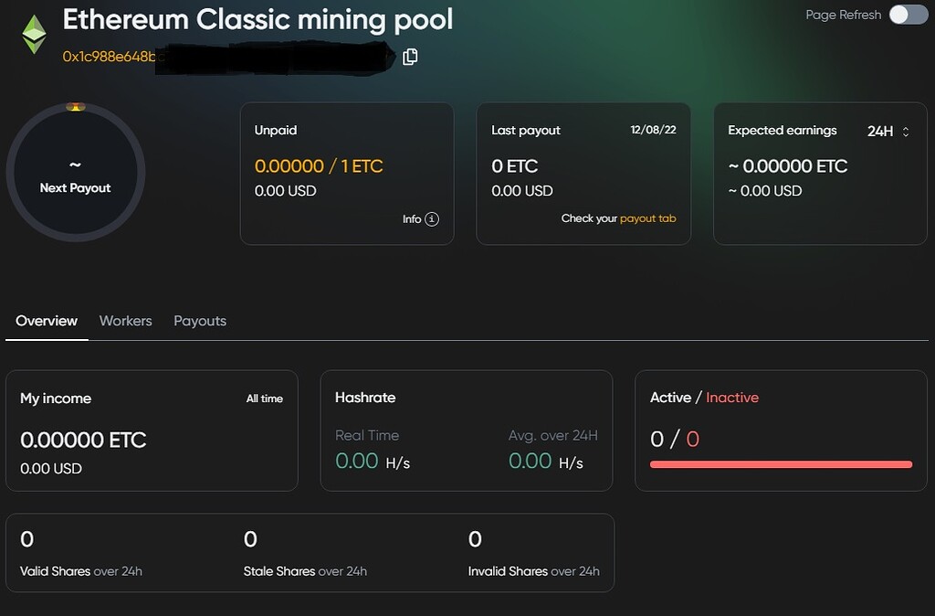 Ethereum Classic mining pool statics problem General Forum and