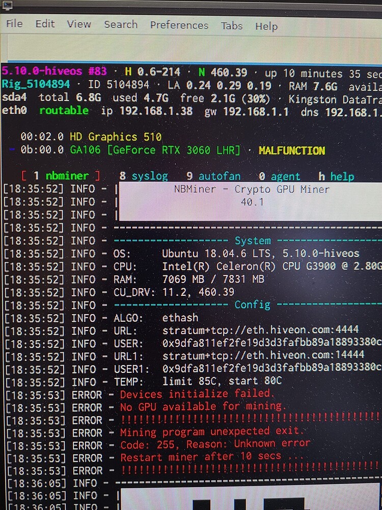 Error Nvtool 12 GPU Malfunction Nvidia Cards Forum And Knowledge