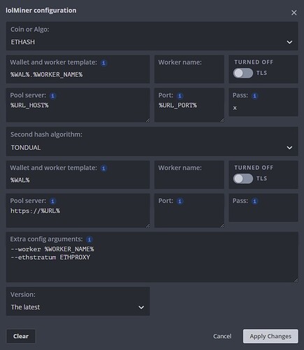 lolminer settings