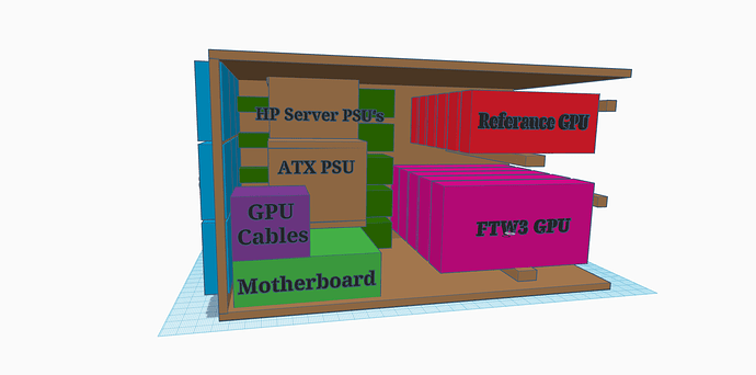 12 GPU mining server case