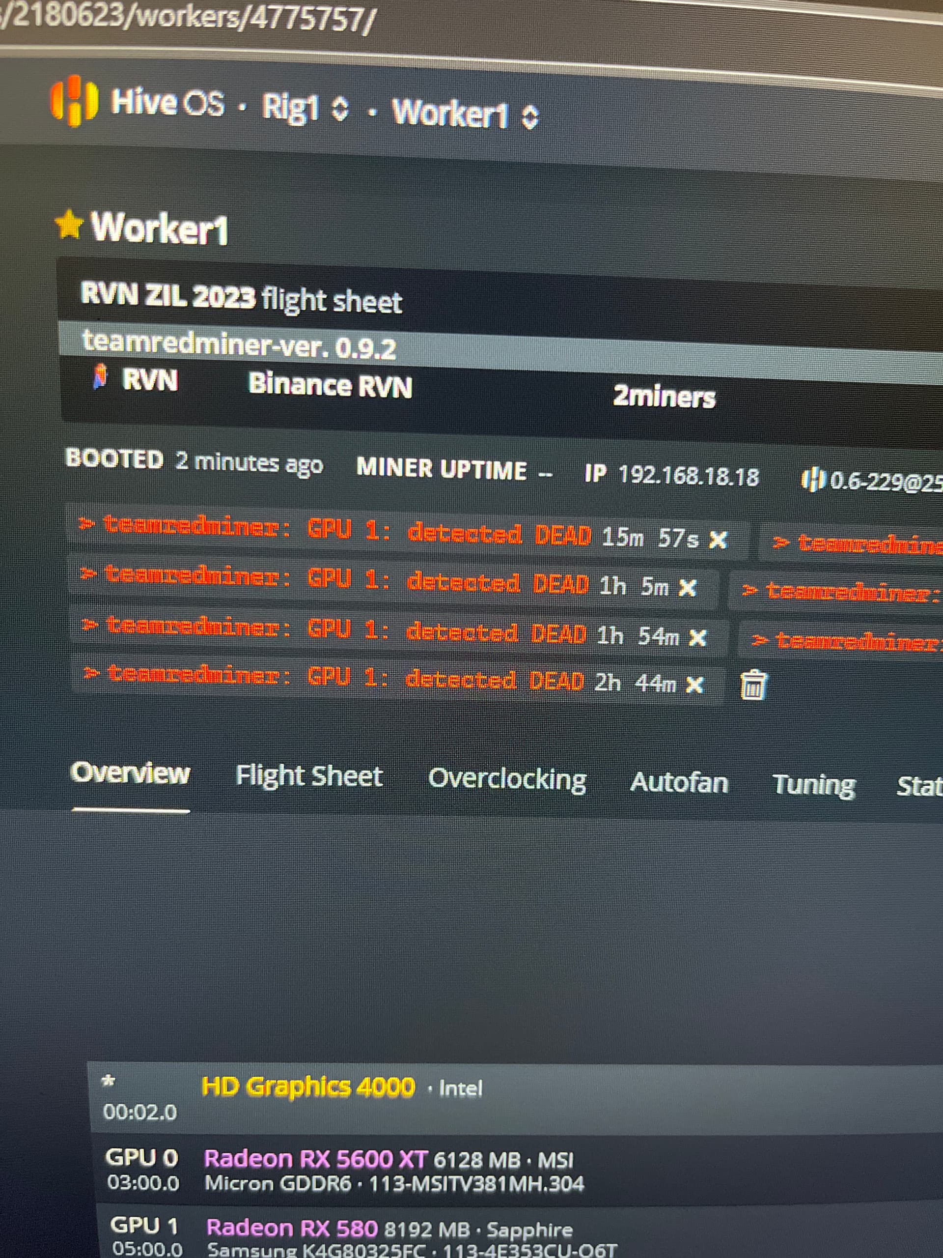 New weird Error on RX 580 8GB - General - Forum and